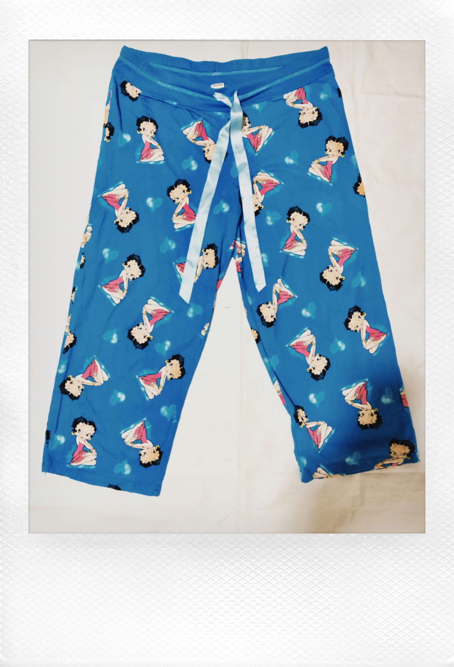 SILKY BLUE LOVE HEARTS BETTYBOOP PJ'S