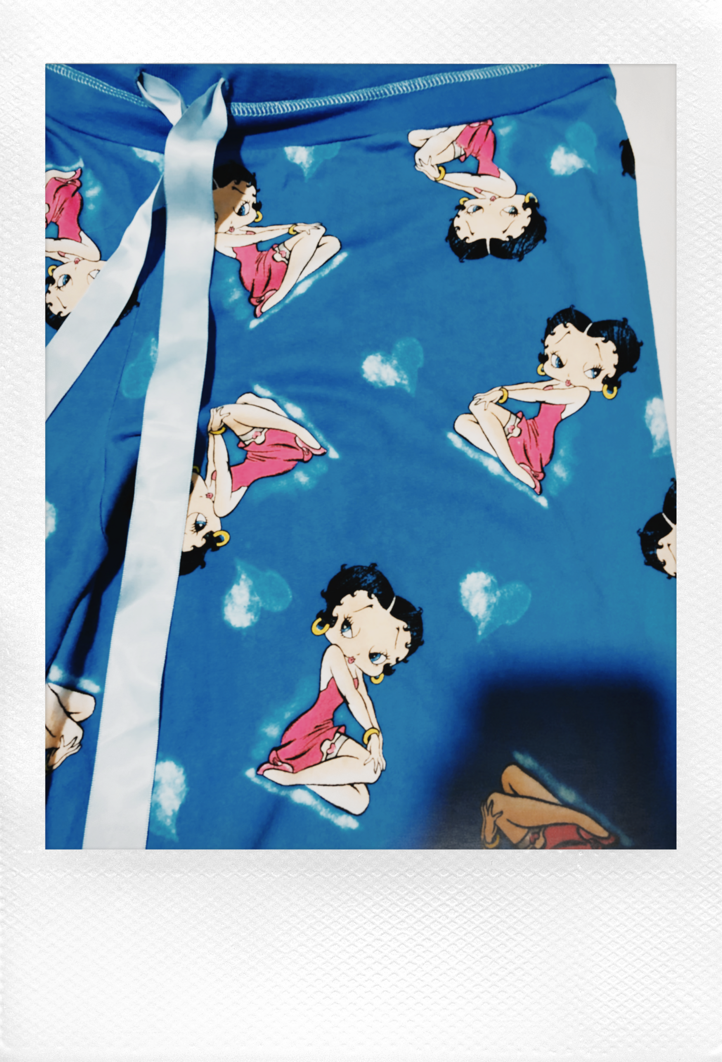 SILKY BLUE LOVE HEARTS BETTYBOOP PJ'S