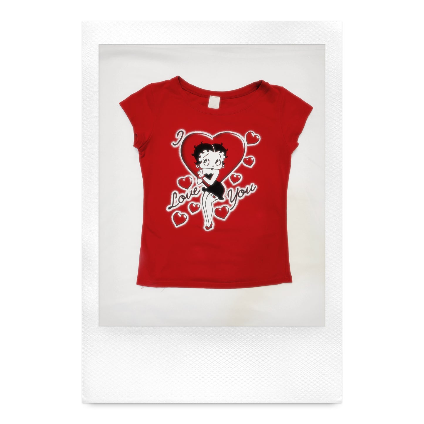 " I LOVE YOU " BETTY BOOP BABY TEE